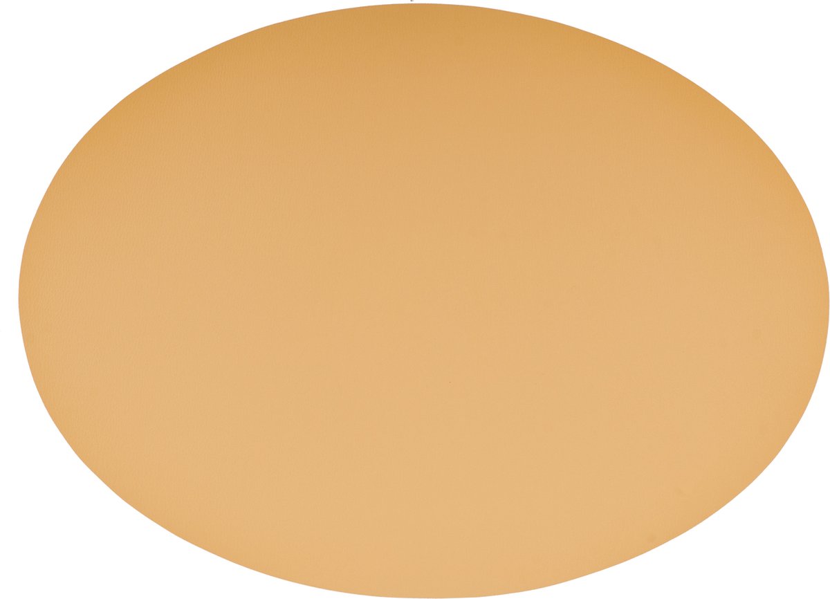 Placemat Togo ovaal kunststof SET/6 camel 33x45cm