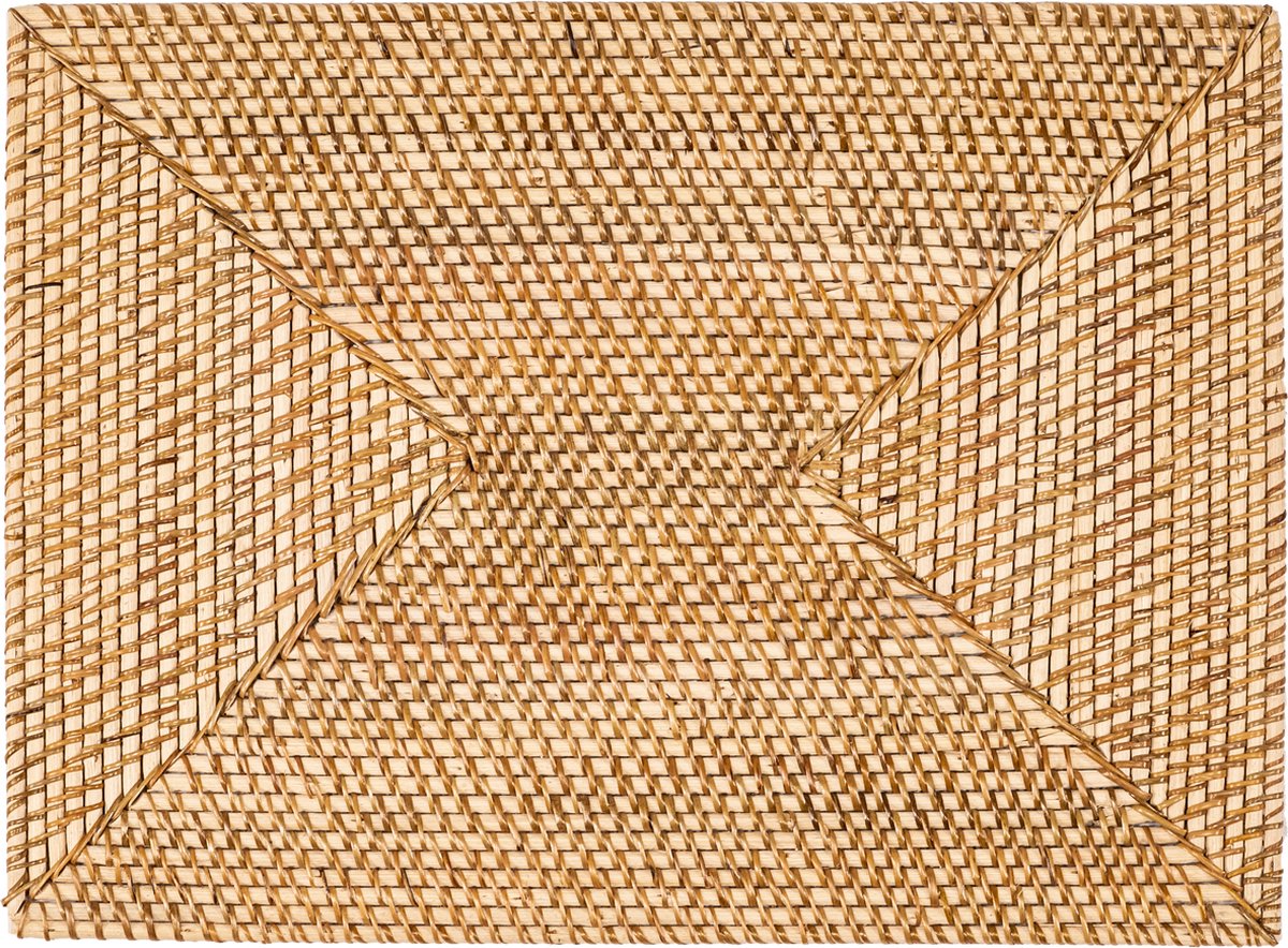 Placemat RATTAN - SET/2 - 30x40 cm, wit