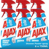 Ajax Spray Shower Power Badkamerreiniger 6 x 750ml - Voordeelverpakking