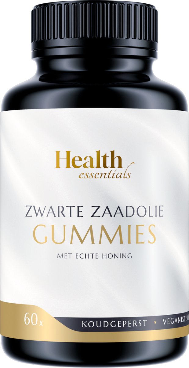 100% Black Seed Oil Gummies - Halal - Habba sawda gummies - Zwarte zaad olie Gummies - Nigella Sativa olie - GMP-Gecertificeerd - - Health Essentials