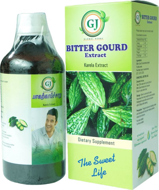 GJ Global Herbs Bittere Meloen Extract Diabetisch Supplement 500