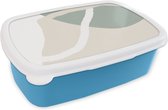 Lunch box Blauw - Lunch box - Boîte à pain - Minimalisme - Pastel - Design - 18x12x6 cm - Enfants - Garçon