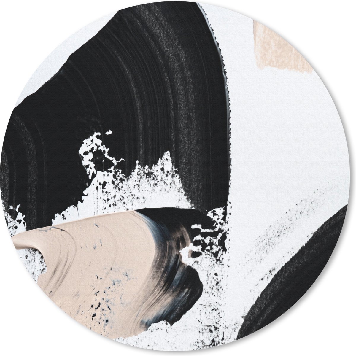 Muismat rond 30x30 cm - Mousepad Verf - Abstract - Design - Ronde muismatten