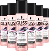 Gliss - Split Hair Miracle - Anti Klit Spray - Haarverzorging - Leave-in-Conditioner - Voordeelverpakking - 6x 200 ml