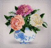 BORDUURPAKKET met kralen/parels - Floral Sketch - Bloemenschets - VDV