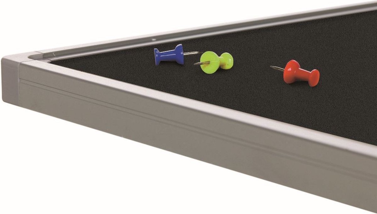 BoardsPlus BPM03054040 Kurkbord, Zelfhelend Kurk, Geanodiseerd Aluminium Omlijsting, 90 x 60 cm, bruin