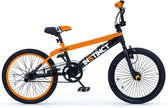 BMX freestyle BEAST - Rotatif à 360 degrés - Taille de roue 20 pouces - Cyclisme garçons - Taille de cadre 28cm - Zwart/ orange