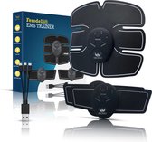 Ferodelli Oplaadbare Buikspiertrainer - Ems Trainer - Elektrisch - Ems - Spierstimulator - Sixpack Trainer - Afvallen - Inclusief USB Oplader