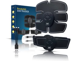 Ferodelli Oplaadbare Buikspiertrainer - Ems Trainer - Elektrisch - Ems - Spierstimulator - Sixpack Trainer - Afvallen - Inclusief USB Oplader