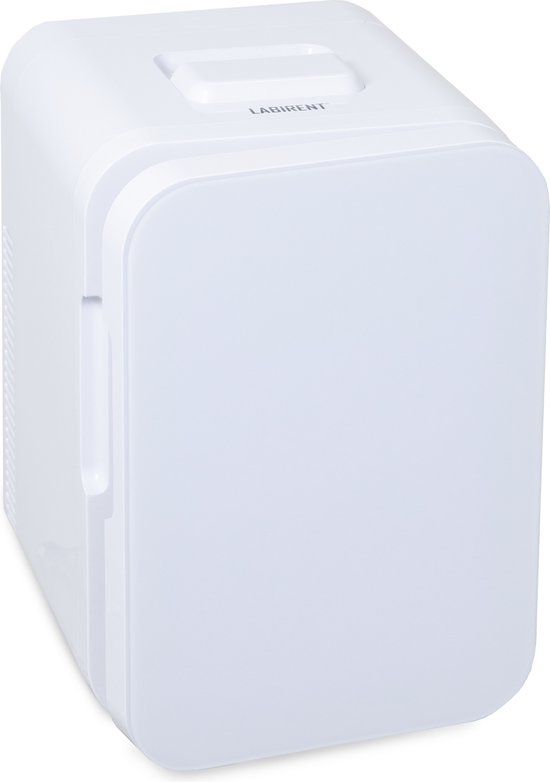 Mini koelkast: Labirent® - Luxe Mini Koelkast - 10 Liter - Witte Glazen Deur - Wit - Mini Beauty Fridge - (Skincare, Medicijnen, Eten, Drinken) Modern, van het merk Labirent