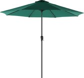 Bol.com Parasol Lita Staand - 300cm - Kantelbaar - Camping - Rond - Groen - UPF 50 - Terras balkon tuin of strand aanbieding