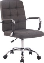Chaise de bureau moderne noir - Tissu - Chaise ergonomique - Chaise de Office - Ajustable - Pour adulte
