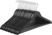 Kleerhangers Earline deluxe - 20 stuks Zwart - 360 Graden Draaibaar - Broekhangers - Antislip - 44,5 x 23 x 1,2 cm