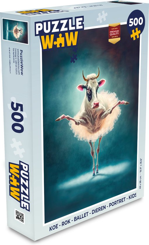 Puzzle Vache - Rok - Ballet - Animaux - Portrait - Kids - Puzzle 500 pièces