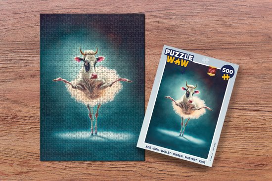 Puzzle Vache - Rok - Ballet - Animaux - Portrait - Kids - Puzzle 500 pièces