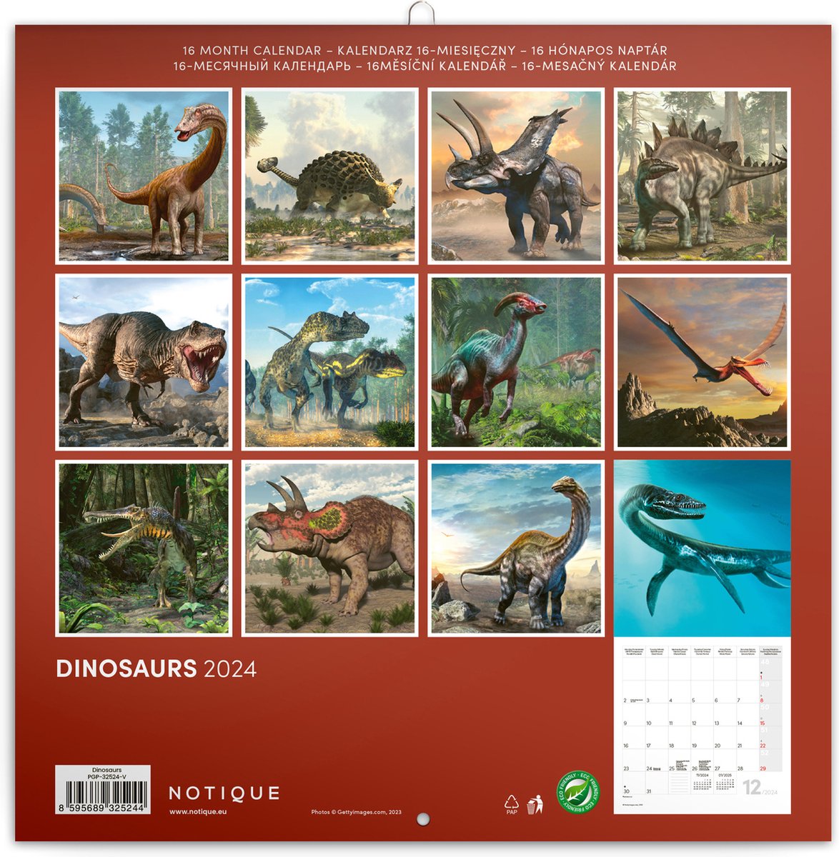 Dinosaurs Kalender 2024