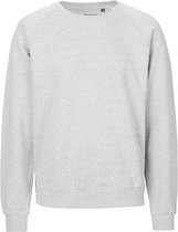 Fairtrade unisex sweater met ronde hals Ash Grey - M