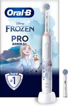 Oral-B Pro Junior - Elektrische Tandenborstel - 1 Frozen-Handvat en 2 Opzetborstels - Ontworpen Door Braun - Voor Kinderen Vanaf 6 Jaar