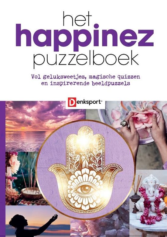Boek: Denksport – Happinez Puzzelboek, geschreven door Keesing Nederland BV