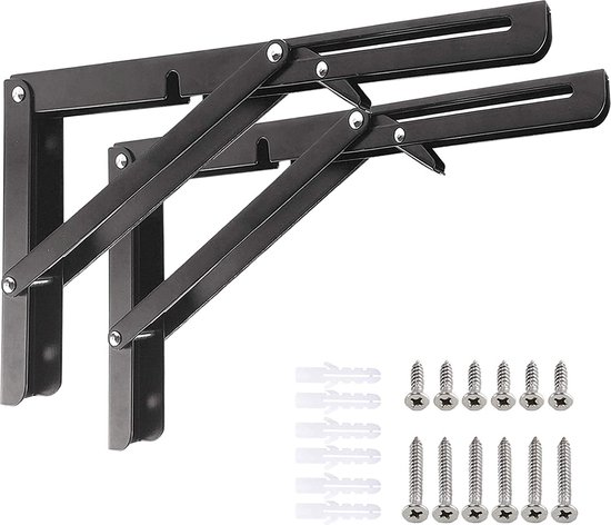 Inklapbare plankdrager - 100kg - 400mm - Staal verzinkt