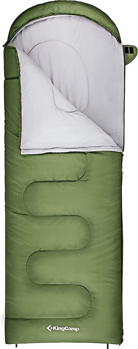 Slaapzakdeken slaapzakken 300 g/㎡ vulling warm voor kamperen buiten, (190 + 30) × 80 cm comfort: 6°C