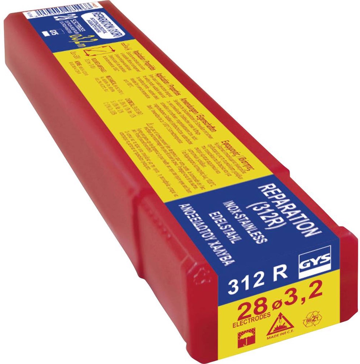 GYS 54 Basic Elektroden Ø 3,2 Mm – 2 Kg Wasserdicht Verpackt