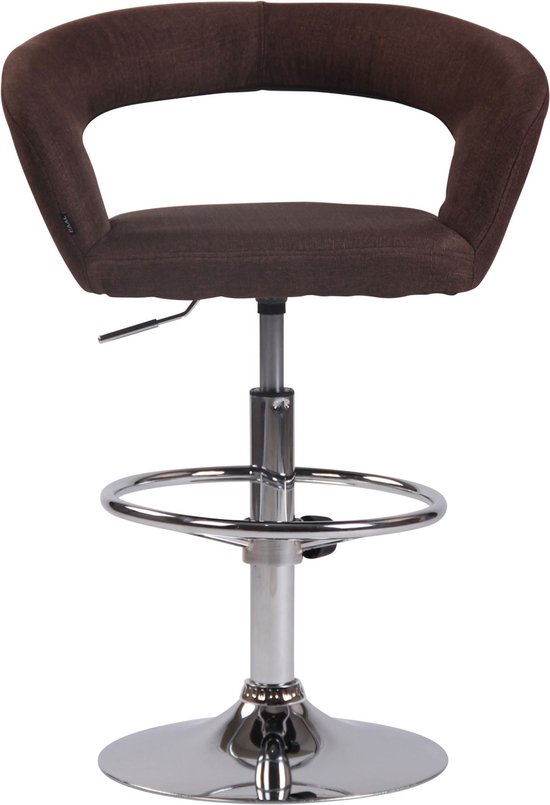 KMH® Barkruk Bill – Opvouwbaar, Zilver/Beuken – Kruk met rugleuning & voetensteun, stalen frame, zithoogte 73,5 cm – Ruimtebesparend & stabiel voor keuken, bar & evenementen