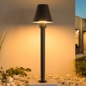Lampe d'extérieur moderne Bruno noir, 80 cm