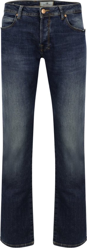 LTB Jeans Roden Heren Straight Jean - Donkerblauw - Lane Wash
