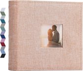 Fotoalbums 10x15 200 Zakken Linnen Frame Cover met Memo Gebieden Fotoboek Grote Capaciteit Foto's Boek voor Bruiloft Familie Baby Vakantie