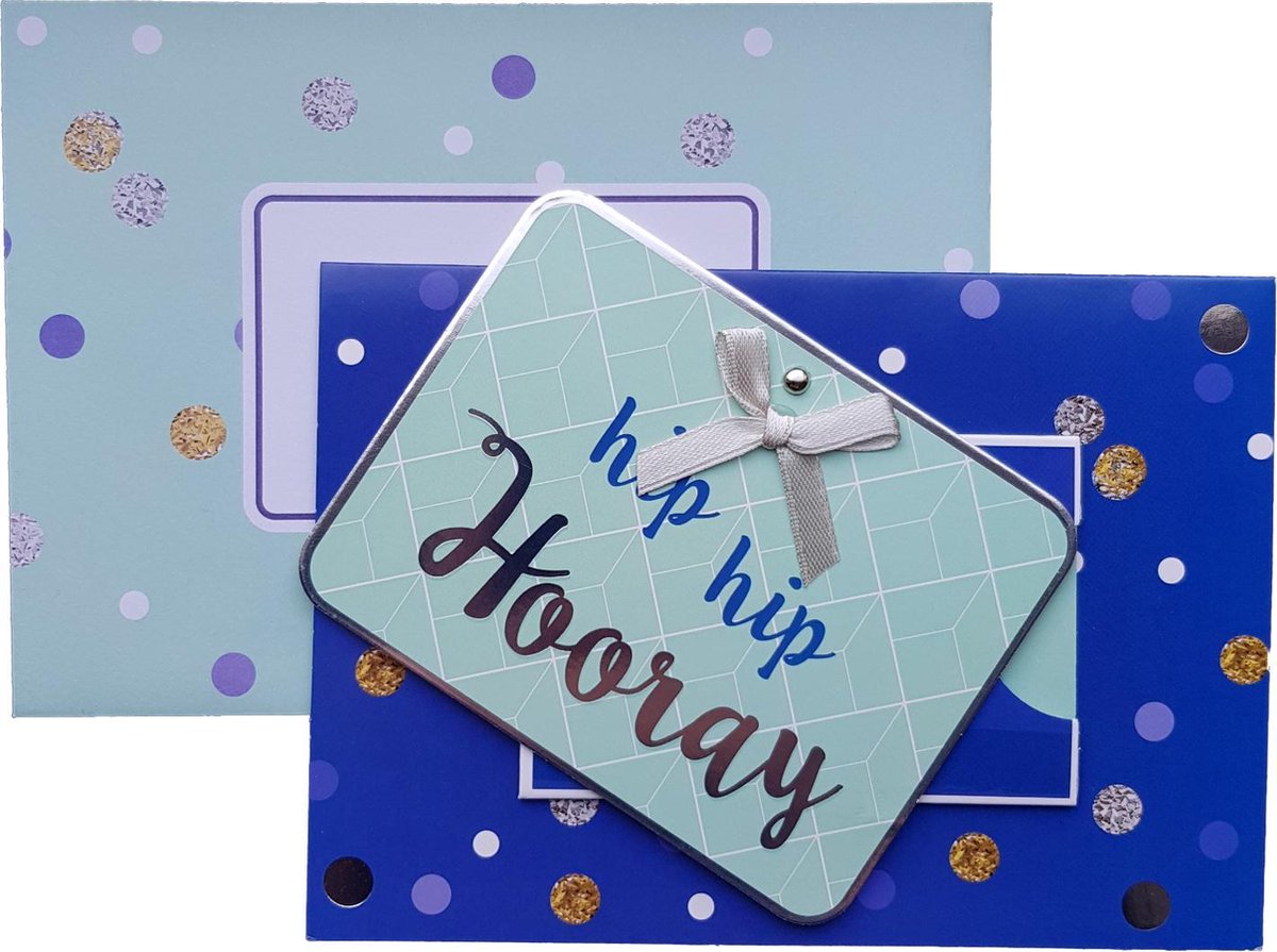 Felicitatie kaart Hip Hip Hooray