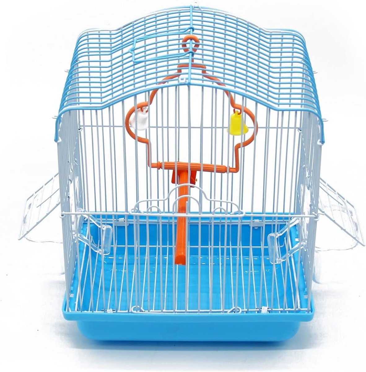 Cage à Oiseaux d'extérieur en métal, perchoir en acier inoxydable