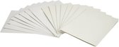 Blanco kaarten met envelop - Set van 8 - Wit met metallic afwerking - A6/ C5 formaat.