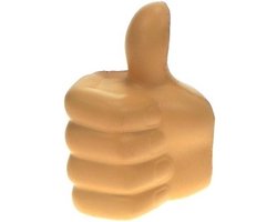 Stressbal - 3x stuks - duim - beterschap - sterkte - geslaagd cadeau - anti stress