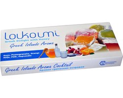 Traditionele Griekse Loukoumi met Honing – 280g | Authentieke Delicatesse met Ouzo, Granaatappel & Sinaasappel – Smaak van de Griekse Eilanden