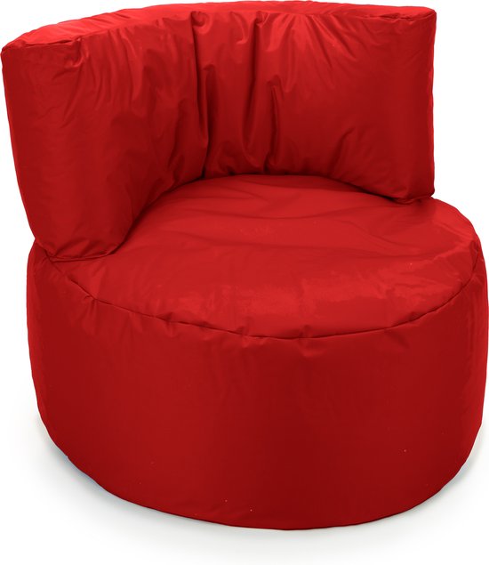 Drop & Sit Zitzak Stoel Junior - Zitzak Kind Rood - 70 x 50 cm - Nylon - Kinderstoel met Vulling voor Binnen