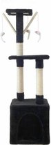 Scratching Post for Cats Betty 30 x 30 x 110 cm Black