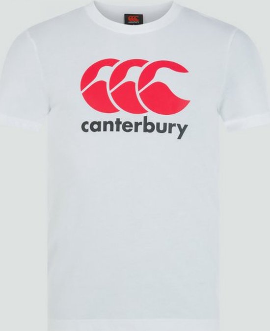 Canterbury Junior Logo T-Shirt Wit - 8 Jaar
