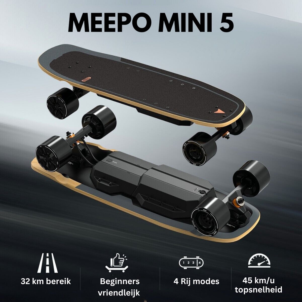 Skateboard Meepo Planche à roulettes électrique V5 pour adultes 2