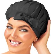 Bonnet de sommeil 100 % soie de mûrier, bonnet de sommeil réglable en soie, bonnet de sommeil en soie et couvre-cheveux pour femme, bonnet de sommeil pour elle, turban en satin de soie.