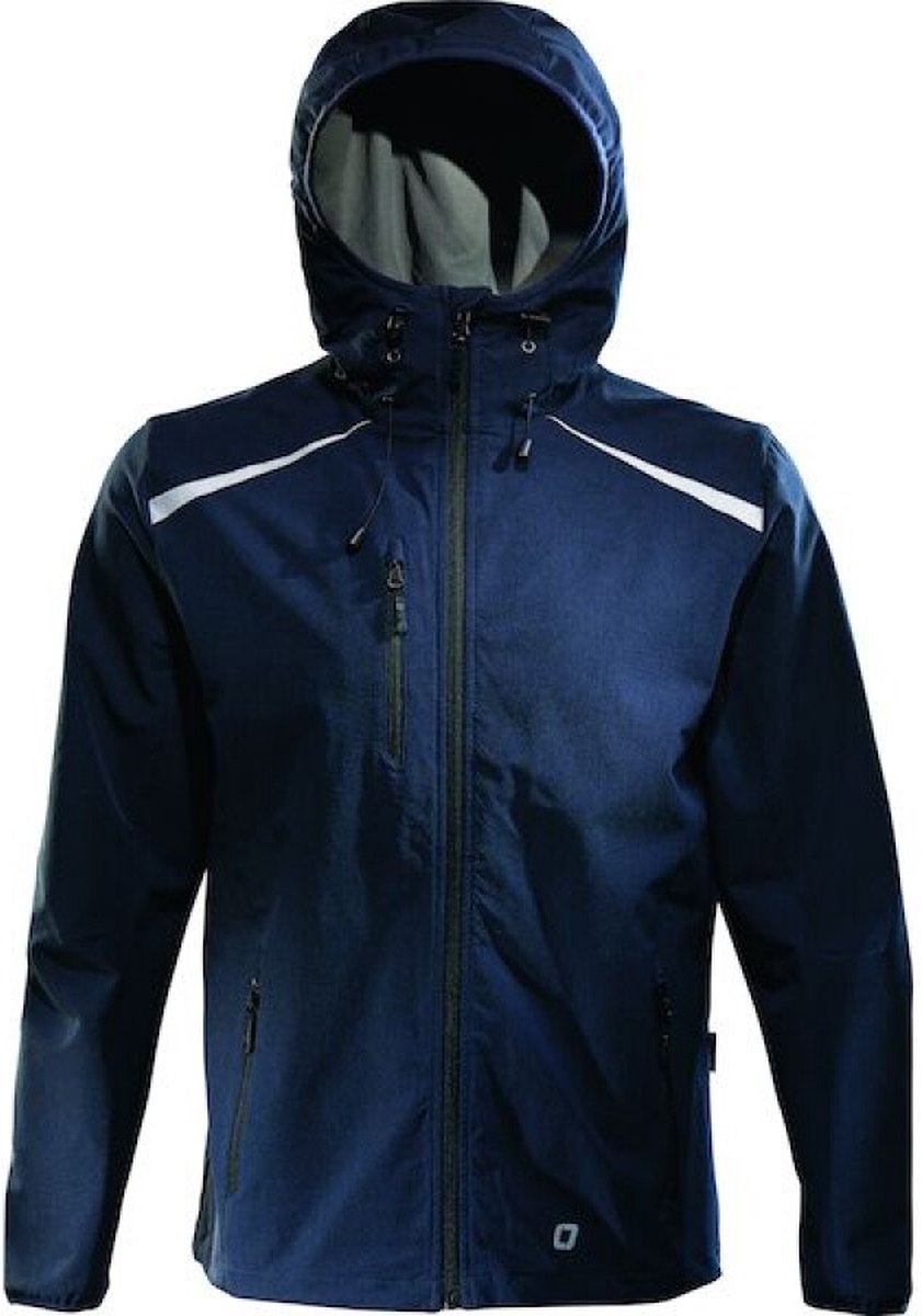 Opsial softshell jas - Clide - waterafstotend - blauw - M