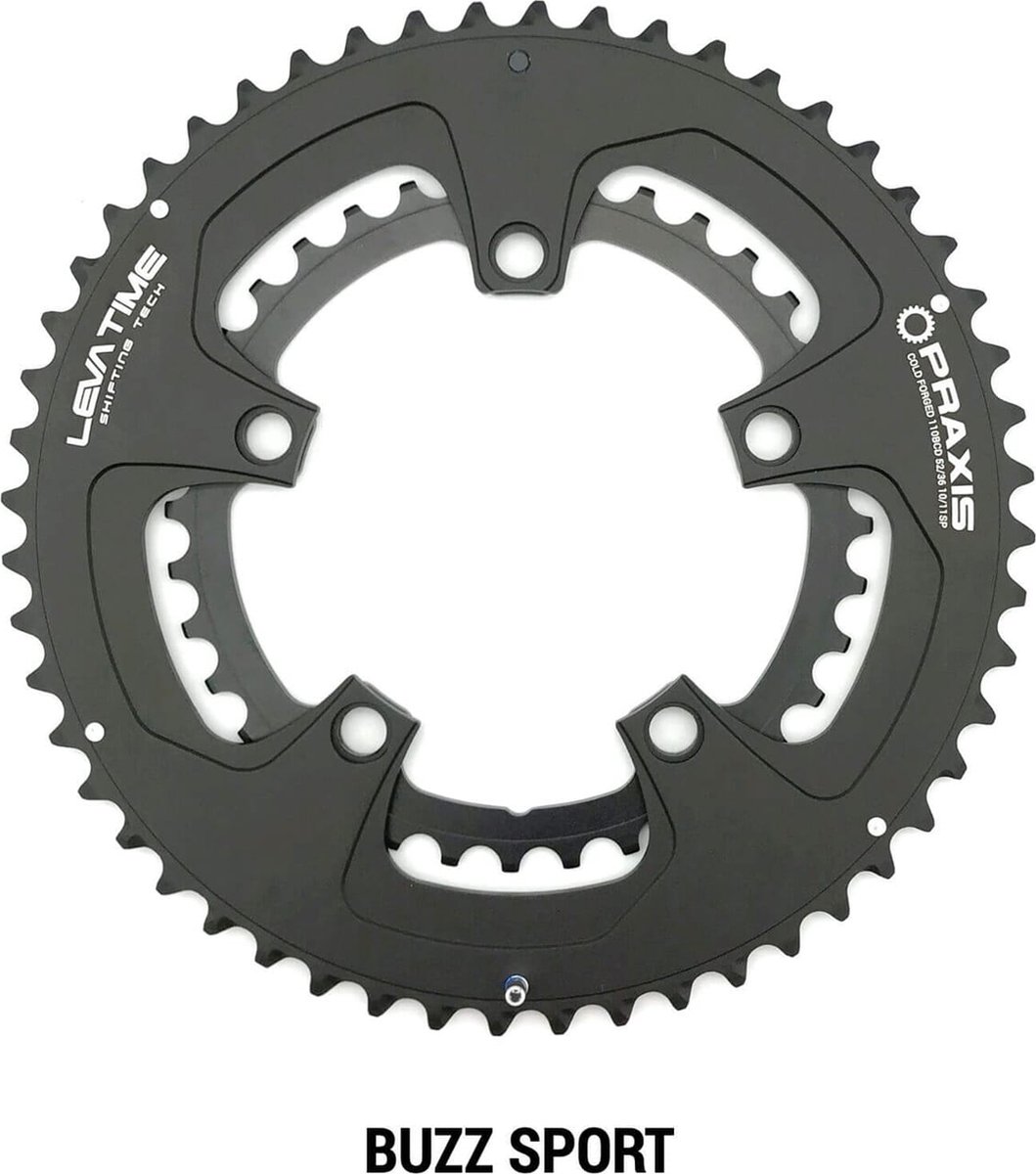 Praxis kettingblad Buzz Sport 110BCD 52 36t zwart