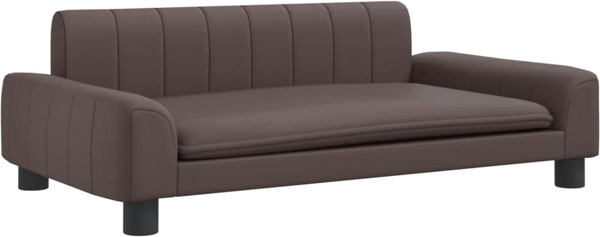 vidaXL - Hondenmand - 90x53x30 - cm - kunstleer - bruin