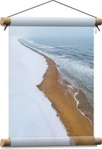 Textielposter - Zee - Water - Strand - Zand - 30x40 cm Foto op Textiel