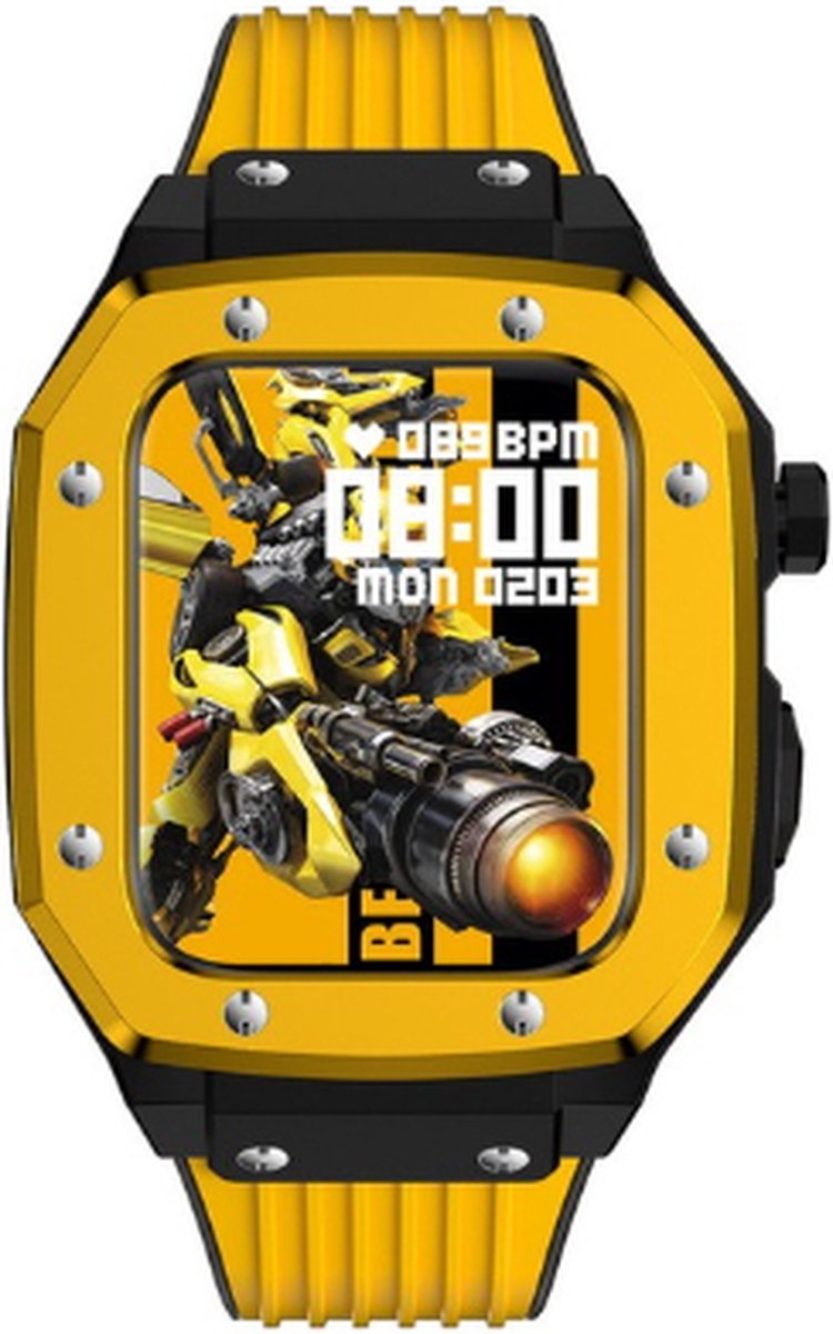 Luxe Apple Watch Case / apple watch case met bandje / stalen case voor