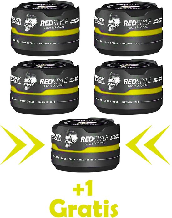 Skull Rude Redstyle Haarwax Rude Skull 150ml 4 Stuks +1 Gratis | bol
