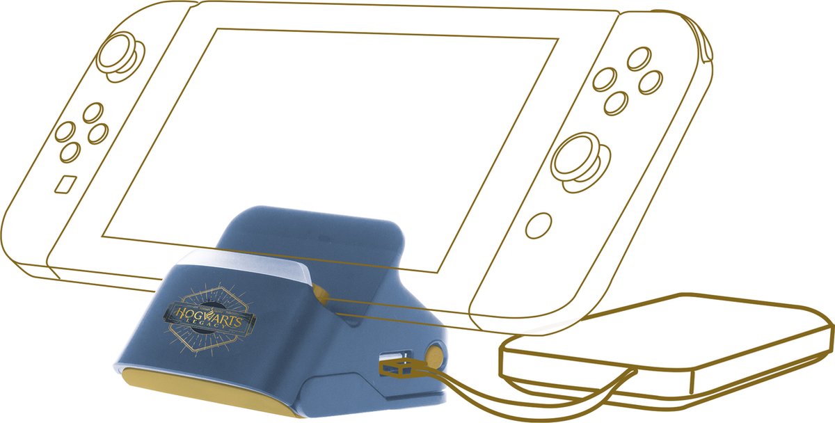 Hogwarts Legacy - 2 in 1 dock en standaard - Oplaadstandaard + TV-aansluiting voor Nintendo Switch