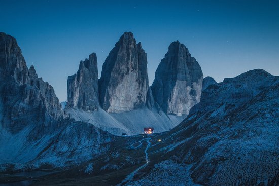 Papier peint photo Lac dans les Montagnes - Papier peint non tissé - 315 x 210 cm