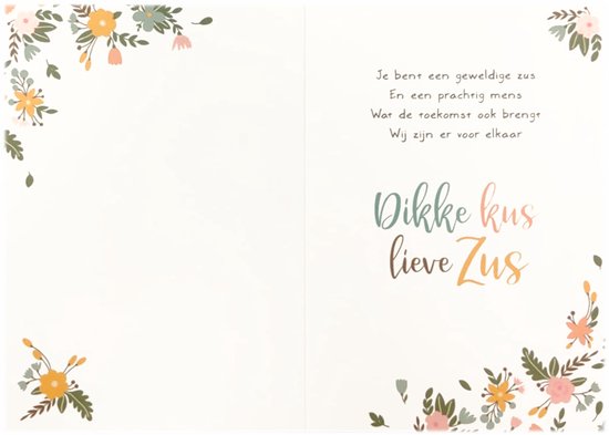 Kaart - Intense - Dikke kus voor mijn zus - TE037-F | bol