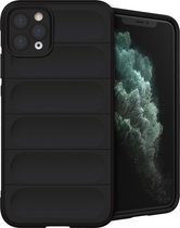 iMoshion Hoesje Geschikt voor iPhone 11 Pro Max Hoesje Siliconen - iMoshion EasyGrip Backcover - Zwart